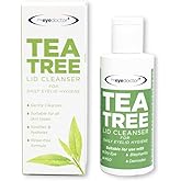 The Eye Doctor Tea Tree Lid Cleanser 100ml – Daily Eyelid Hygiene Remove Debris & Make-up Eyelid Eyelashes – For Sensitive Eyes – Contains Tea Tree Oil Argan Oil Coconut Oil & Micellar Water