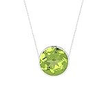 LUSTRE AND LIGHT Round Shape Natural Peridot Slider