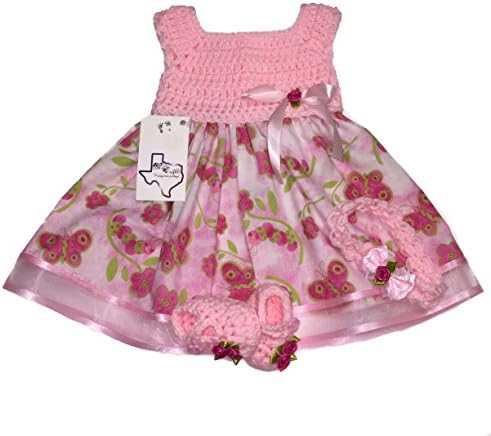 MiC Crafts Baby Set Outfit Floral Butterflies (Newborn)