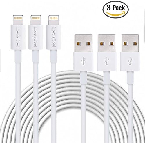LoveisCool Lightning to USB Cable ,3 Pack MFI Certified Lightning Cable For iPhone (Three Meter)