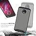 TUDIA DualShield Designed for Moto Z2 Force Case, [Merge] Dual Layer Slim Hard Matte Back Heavy Duty Case for Motorola Moto Z2 Force (Metallic Slate)