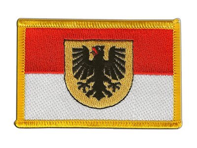 Flaggen Aufnäher Deutschland Stadt Dortmund Fahne Patch + gratis Aufkleber, Flaggenfritze®