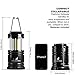 MalloMe LED Camping Lantern Flashlights 2 Pack - Super Bright - 350 Lumen Portable Outdoor Lights - AA Batteries Required, Not Included (Black, Collapsible)