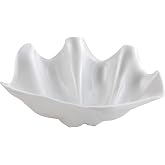 Winco PSBW-1W Shell Bowls, 22 Ounce, Medium, White, 20 Ounce | Dishwasher safe, BPA-free, Restaurant service, Great for Salads, Sides, Pasta and Shared Dishes