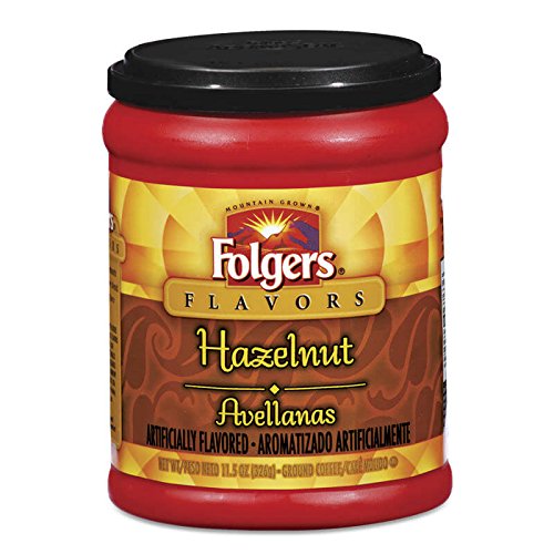 Folgers Hazelnut Coffee, 11.5 Ounce (Pack of 2)