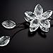 uzoho Beautiful Crystal Flower Car Pendant Lucky Hanging Ornament Car Interior Decoration Car Accessories Home Decor(White)