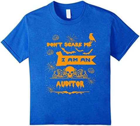 Kids Auditor Halloween Custome Funny Gift Women Men T Shirt 6 Royal Blue