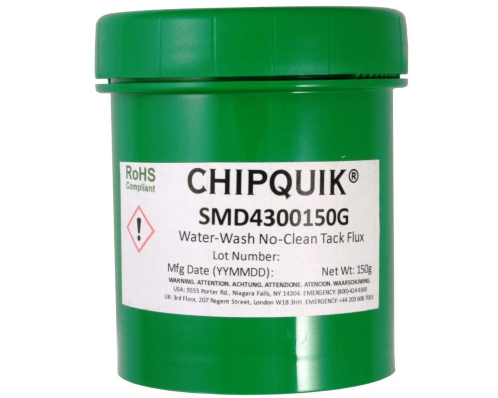 Tack Flux no-clean water-washable SMD4300 in 150 gram Jar