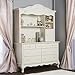 Evolur Aurora Hutch/ Bookcase, Ivory Lace