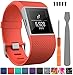 For Fitbit Surge Bands, TreasureMax Adjustable Replacement Accessories Straps for Fitbit Surge Watch Fitness Tracker WatchBand Wristband