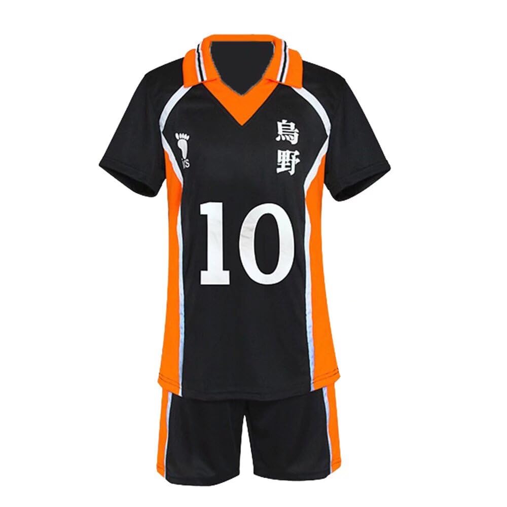 COMING Haikyuu!! Karasuno High School Tobio Kageyama Shouyou Hinata Cosplay Costume Volleyball Team Uniform, Colour 16, L