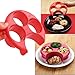 Meal Measure Portion Plate, Kemilove Manage Your Weight, Control Cooking Tools with Kitchen Food Plate (Red)