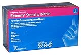 558818NBBX - Esteem Stretchy Nitrile Gloves, Large, Blue