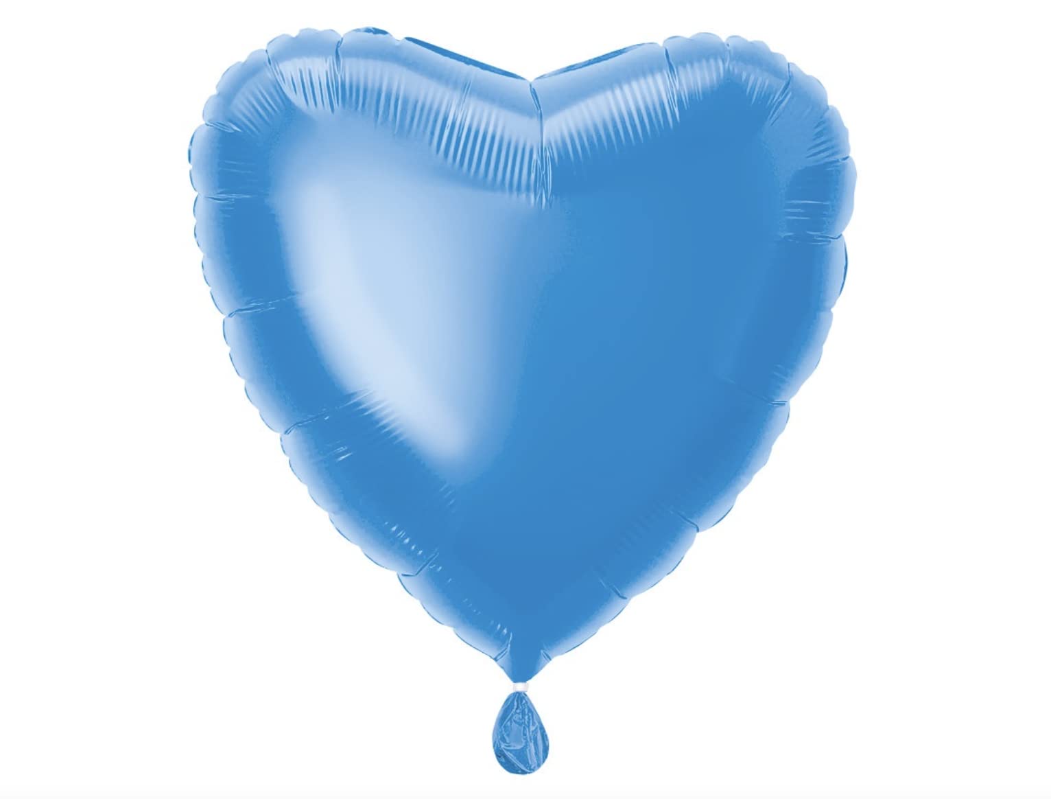 Solid Royal Blue Heart Foil Balloon (45cm) 1 Count - Stunning and Romantic Love Celebration Decoration