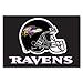 FANMATS 5677 Baltimore Ravens Starter Mat Accent Rug - 19in. x 30in. | Sports Fan Home Decor Rug and Tailgating Mat - Purple