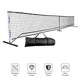 Pickleball Net, Portable Pickleball Net Sets With Large Carry Case, Wind & Dirty Resistant Pickleball Net For Durable Using Professional Pickleball Net System Includes Metal Frame & Net in Carry Bag