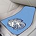 FANMATS 5428 North Carolina Tar Heels Front 2-Piece Team Logo Carpet Car Mat Set, Front Row Automotive Floor Mats, Non-Slip Backing, Team Colors - 