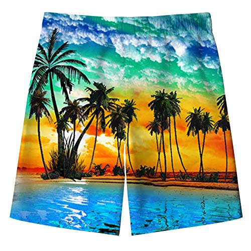 AIDEAONE Kinder Jungen Badehose mit Mesh-Futter Schnell Trocknend Shorts Strandhose – Bild 3