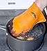 Mitt-N-Grip Extra Thick Silicone Oven Gloves - Orange (Set of 2)