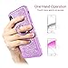 VEGO Case for Apple iPhone XS Max 6.5 inch,Glitter Case Bling Diamond Rhinestone with Kickstand Ring Grip for Girls Women Case for iPhone XS Max (Purple 6.5 in)
