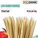 Best Marshmallow Roasting Sticks With 40 Thick Bamboo Barbecue Shrimp Bbq Kabob Shish Kebab Smores Skewers 15