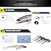 Seaknight SK005 Minnow 4.33IN 0.46oz Hard Lure Artificial Bait Fishing Lure Wobblers Swimming Depth 0.98-2.95Ft Fishing Tackle (5 Colors/lot)