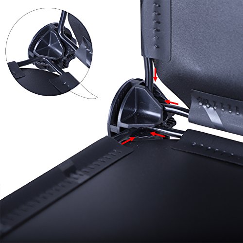 9-Cube Storage DIY Cube Organizer Cabinet 3-Tier Bookcase Storage Cube Organizer Closet with Door - Thumbnail 3