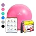 Exercise Ball - Professional Grade Anti-Burst Fitness, Balance Ball for Pilates, Yoga, Birthing, Stability Gym Workout Training and Physical Therapy (Pink, 55cm)
