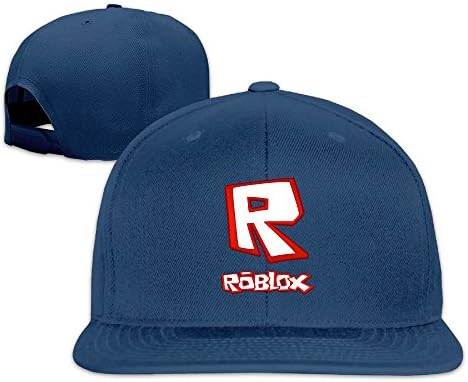 Edongquwe Roblox Video Game Flat Bill Snapback Adjustable Athlete Hat Navy