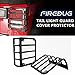 Firebug 2007-2018 Jeep Tail Light Cover Stainless Steel Matte Black, Jeep Wrangler Tail Light Guards Cover, Automotive Accessories Lights Covers, Jeep Rear Light Protectors, Jeep Tail Light Protectors
