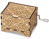 TheLaser'sEdge You Are My Sunshine, Personalizable Music Box, Laser Engraved Birch Wood (Damask Standard)