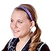 Hipsy Women's Adjustable NO SLIP Bling Glitter Headband Mixed Pack (Multiple Colors Sparkling Jewels 5pk)