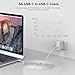 USB C to C Cable 5A, T ATHINK 6.6ft USB C Charge Cable for iPad Pro 2018, MacBook Pro 15 inch 87W, MacBook Pro 13 12 inch, New MacBook Air, All PD USB C Charger