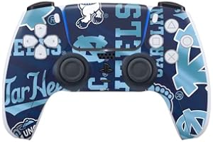 Skinit Decal Gaming Skin Compatible with PS5 Controller - Officially Licensed University of North Carolina Tar Heels Design