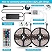 Led Strip Light Kit SMD 5050 32.8 Ft (10m) 300leds RGB 30leds/m 44 Key Ir Controller Color Changing LED Strip Lights with Remote for Home Lighting Kitchen Bed Flexible Strip Lights for Bar Home Decora
