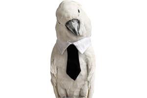 CXYYXF Bird Collar, Bird Clothes, Parrot Bird Supplies, Cute Collar for Medium and Large Birds Eclectus Cockatoo African Grey Amazon Bow Tie Scarf Super Cute Costume Photo Prop for Parrots (Necktie)