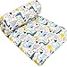 UOMNY Baby Blanket - Soft Cot Comforter Crib Baby Quilts for Boys 33x42 Inch 100% Cotton Baby Blanket Cradle Quilt Nursery Bed Blankets Throw Blanket Bed Cover Lightweight Blanket Dinosaur Pattern