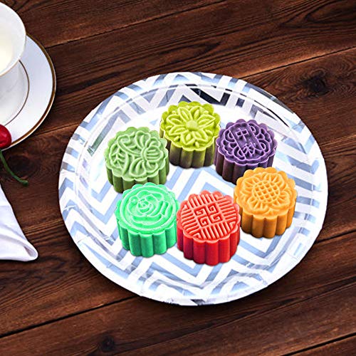Pack Mooncake Mould with 12 Cookie Stamps, FineGood Flower