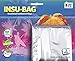 Reusable Sandwich Bags - Best Insulated Bag to Keep your Snacks and Lunch Cool & Fresh - Easy Ziploc Closure - 100% Environmental Friendly - Waterproof & Easy Cleaning | Silver Color (Pack of 2)