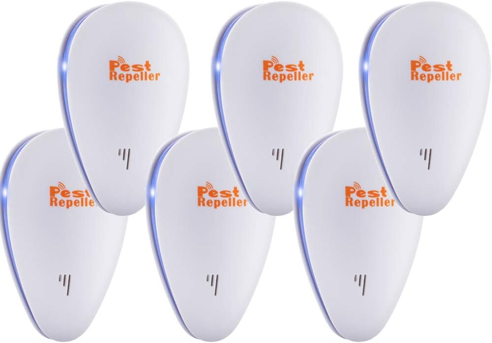 Palmandpond Ultrasonic Pest Repeller, 2021 Upgrade Electronic Plug-in Pest Control Pest Repellent 6 Pack for Rodents, Ants, Cockroaches, Bed Bugs, Mosquitos, Flies, Spiders : Garden & Outdoor
