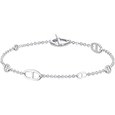 WINNICACA 925 Sterling Silver Bracelets for Women Adjustable Star Charm Bracelet Elegant Jewelry Christmas Gift for Wife Mom Girlfriend