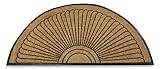 Kempf Coco Fiber Half Round in-Laid Doormat (30" X 48")