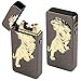 Kivors Windproof Flameless Electronic Double Pulse Plasma Arc Lighter USB Rechargeable No Gas Metal Relief Tiger Lighter