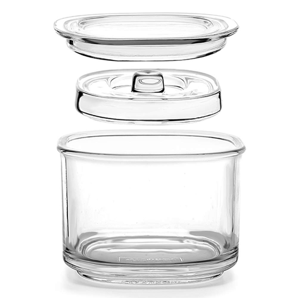 TAMUME 850ml Multi-Purpose Mason Jar Glass Pickle Jar with Lid Sauerkraut Jar with Lid for Daily Favor Canning with Wide Mouth