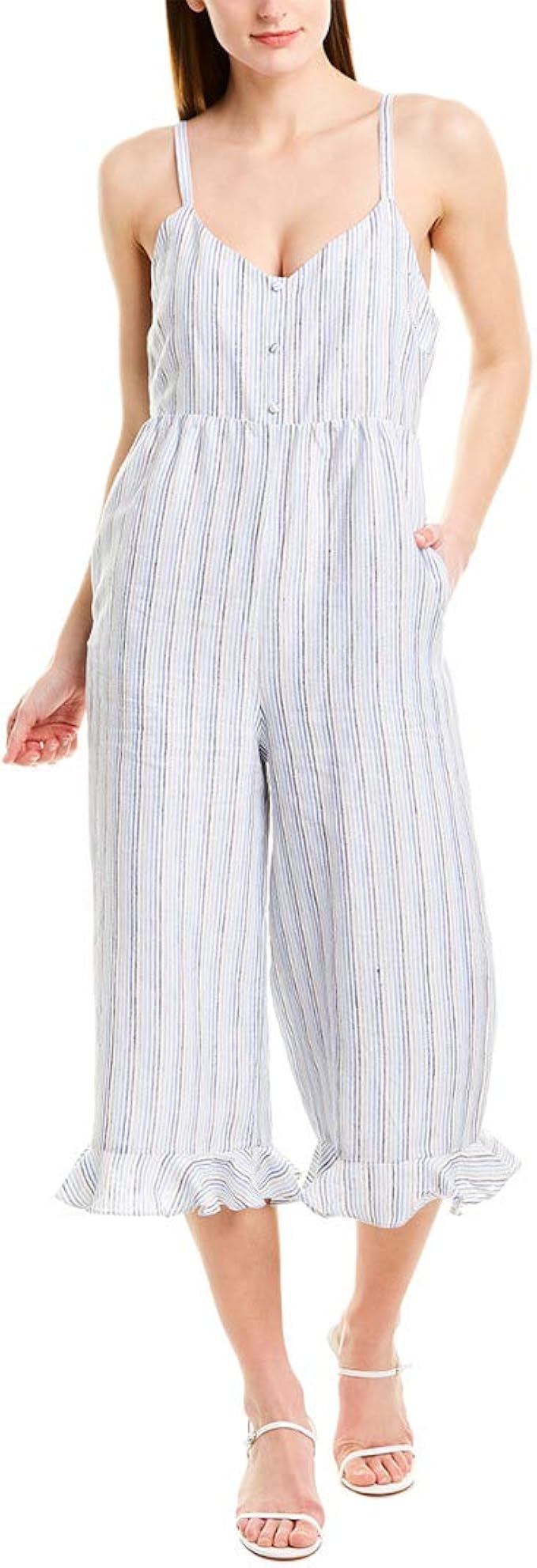 white linen jumpsuit amazon