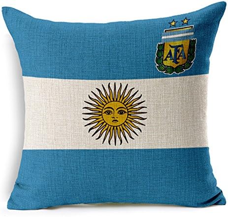 National Flag Square Pillow Case Cotton Pillow Cusion Cover For Car Home Sofa Bedding (45×45cm)