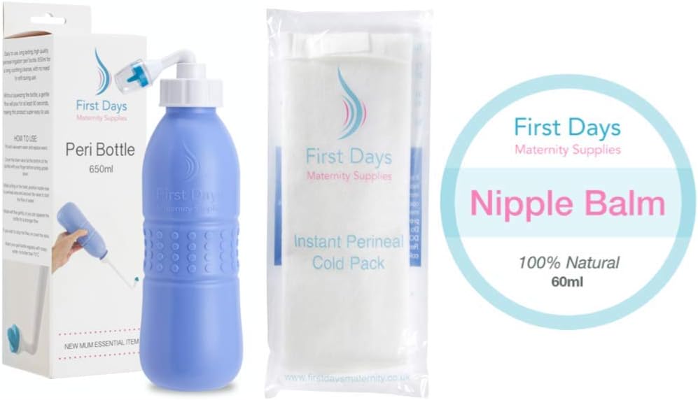 Postpartum Bundel 6 Perineal Cold Packs Grote 650ml Peri Fles 100 Natuurlijke Tepel Balsem Bespaar Amazon Nl