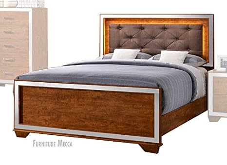 Amazon Com Sterling Sturdy Brown Pine Wood High Button Tuffed