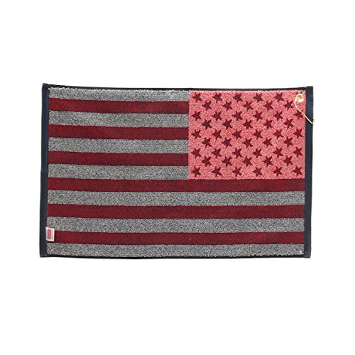 JP LANN GOLF USA Flag Golf Towel Jacquard Style, Red/White/Blue, 16