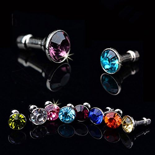 1 20 50 100PC Bulk Glitter Diamond Crystal Bling Rhinestone Ball Universal Men Women Phone Dust Plug Fit All 3.5mm Ear Jack Earphone Smart Phone Smartphone Wholesale Accessory Cellphone Charms Anti Dust Dustproof Earphone Audio Headphone Headset Ear Cap Jack Plug Stopper for Iphone 6 5 5s 4 4s Samsung Galaxy S2 S3 Note I9220 HTC iPod Touch iPad Gift Idea (20pc)